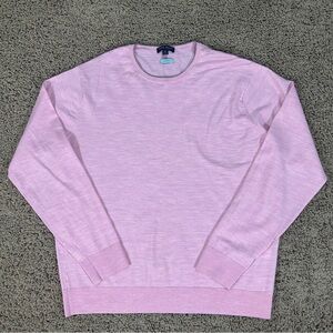 Peter Millar Mens XL Excursionist Flex Rose Sweater Crown Crafted Merino Wool